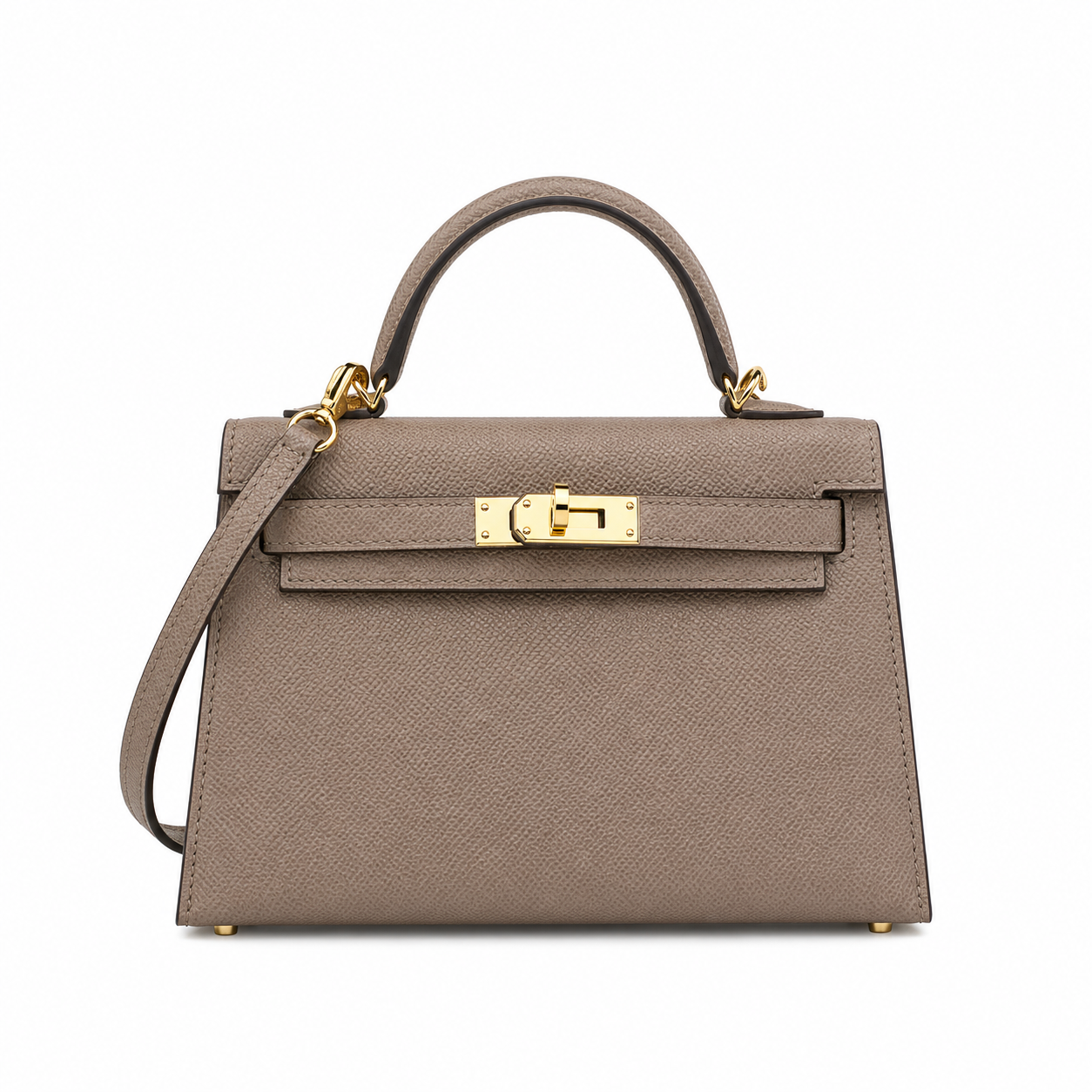 Mini Kelly Bag with Gold Hardware 20cm