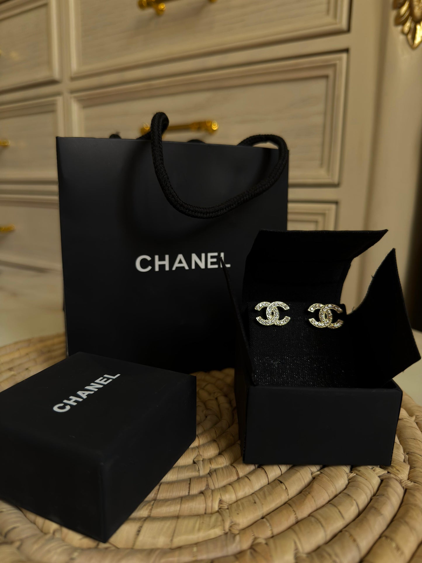 Chanel Studs (with box & proper packaging)