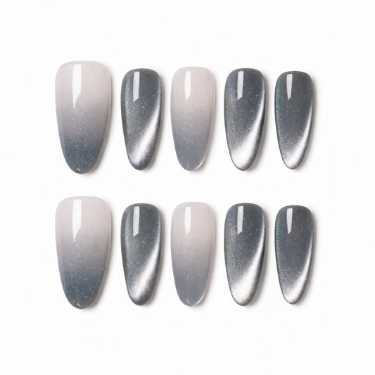 Mermaid hand made nails L37