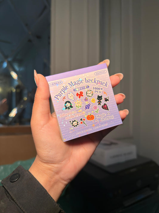 Purple Magic Phone stickers , pack of 1600+ stickers