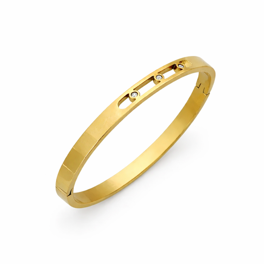 Golden Luxe Cut Bangle