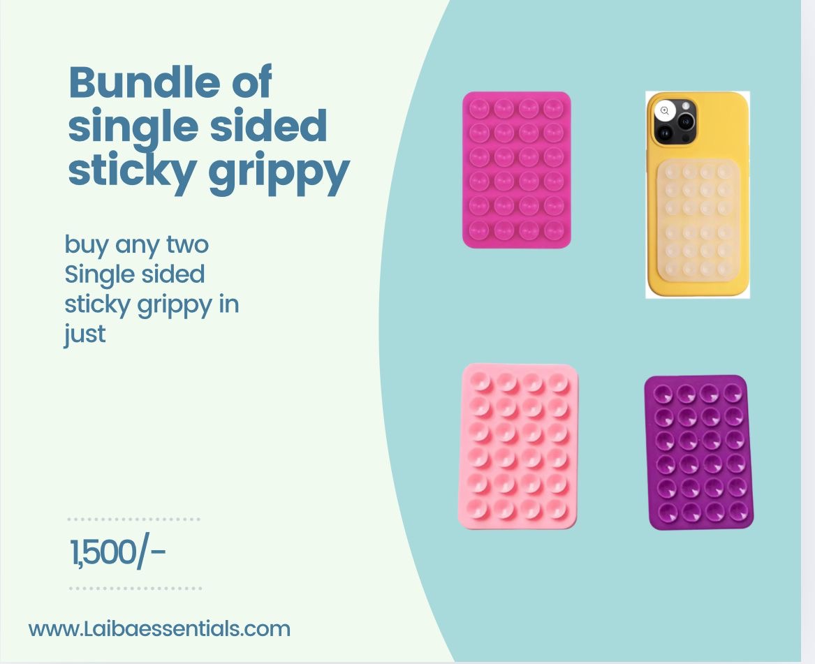 2 Single sided rectangle sticky grippy bundle 7