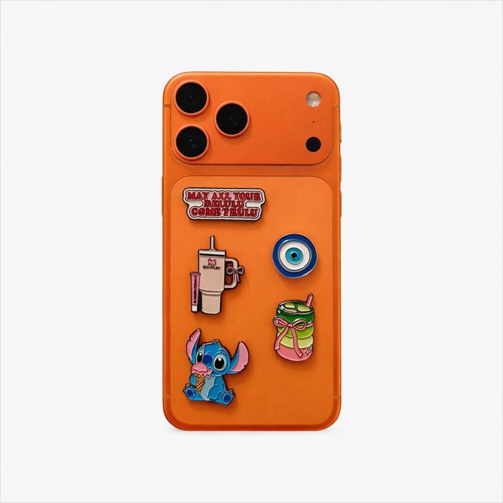 Metal Phone Charm Sticker Pack 
of 5 bundle 5