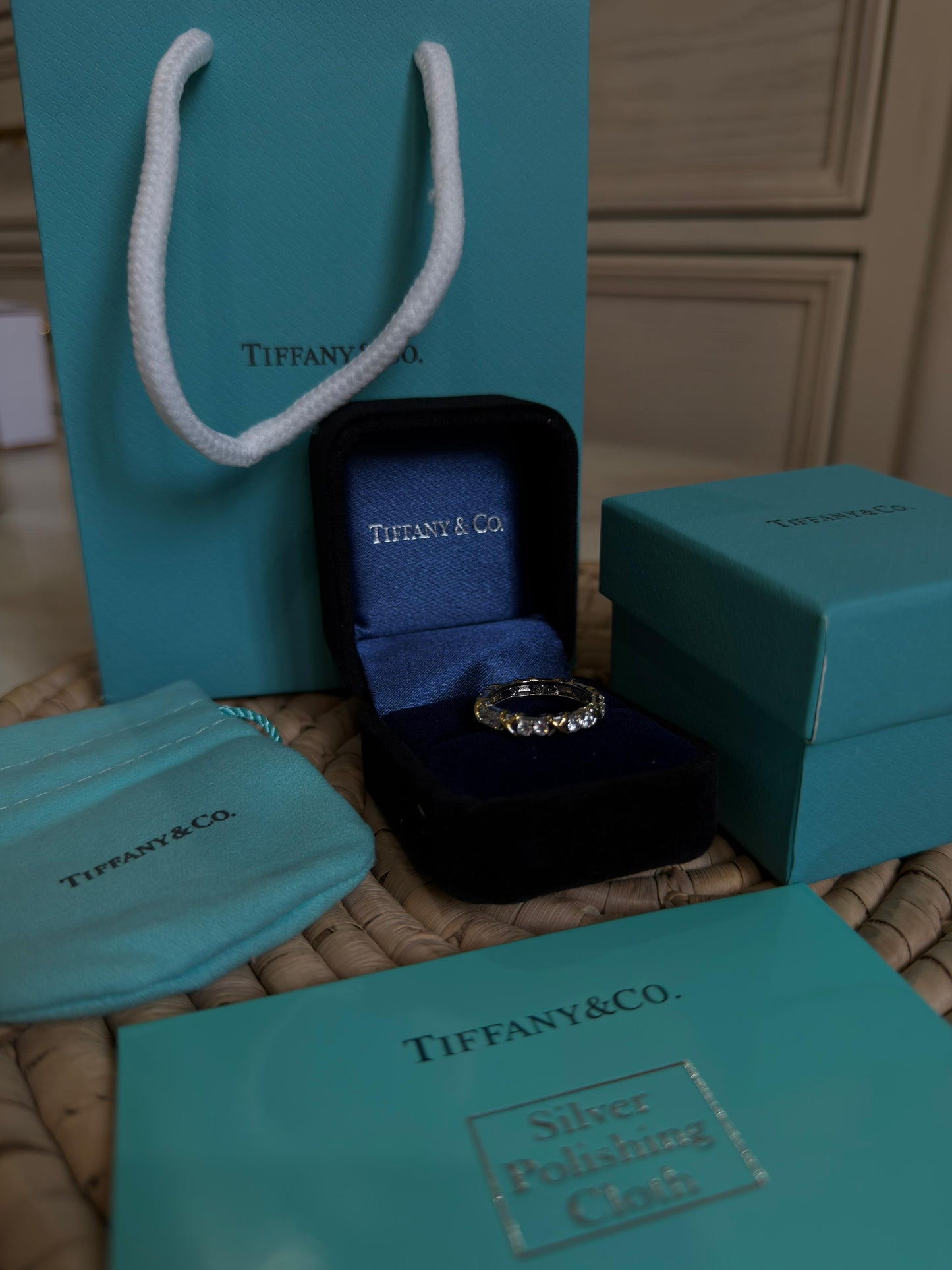 Tiffany & Co. Sixteen Stone by Tiffany Ring(with box & proper packaging)