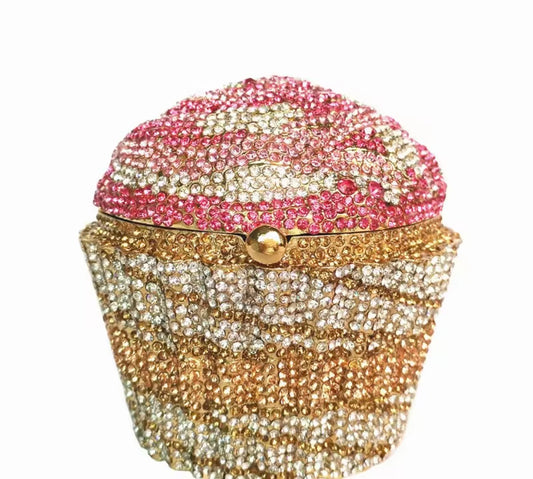 Strawberry Gold Cupcake Clutch (15-20 days delivery time)