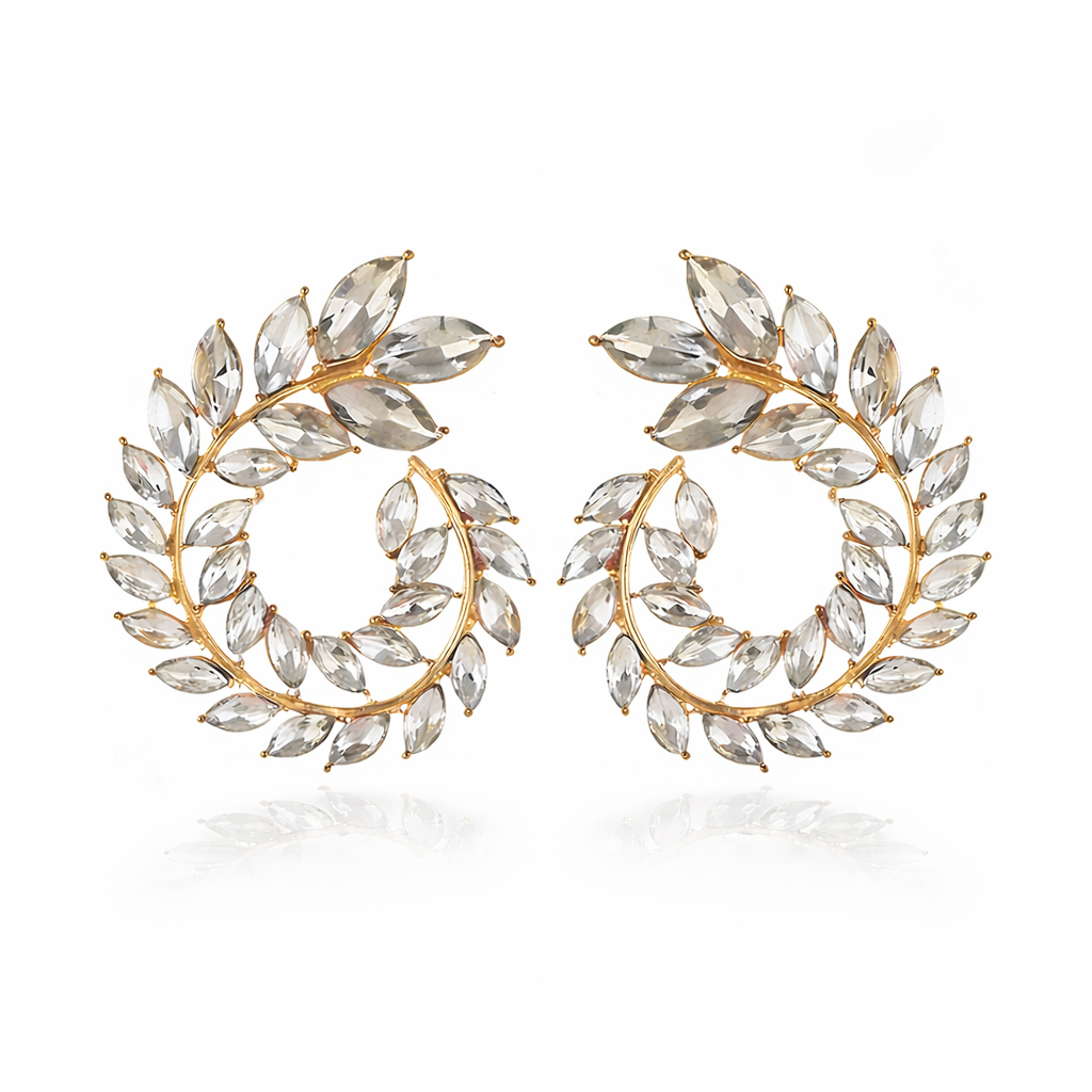Studded Rhinestone Earring