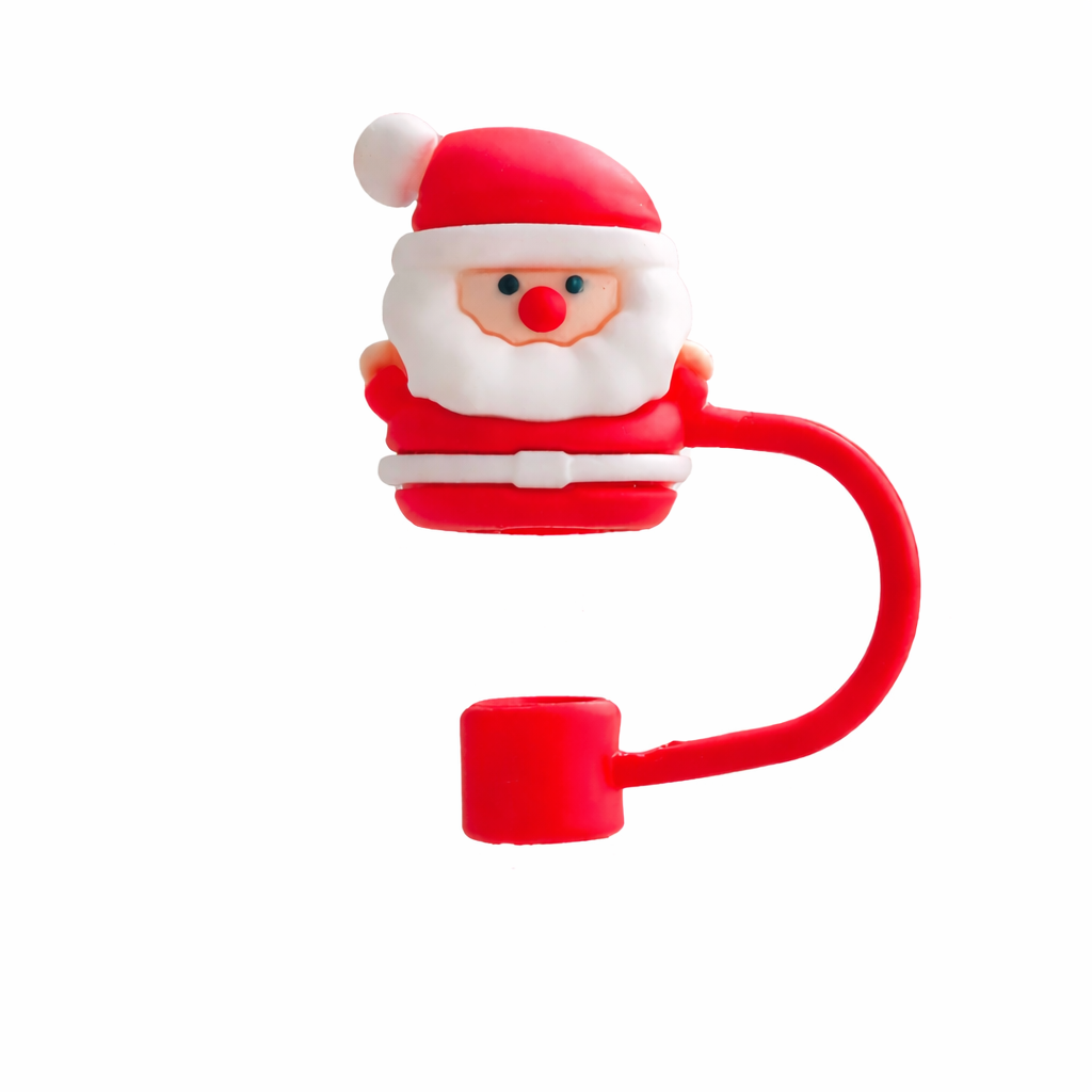 Santa Claus straw cover