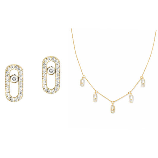 Messika B.Zero1 Rock Chain Necklace/Earring & Set