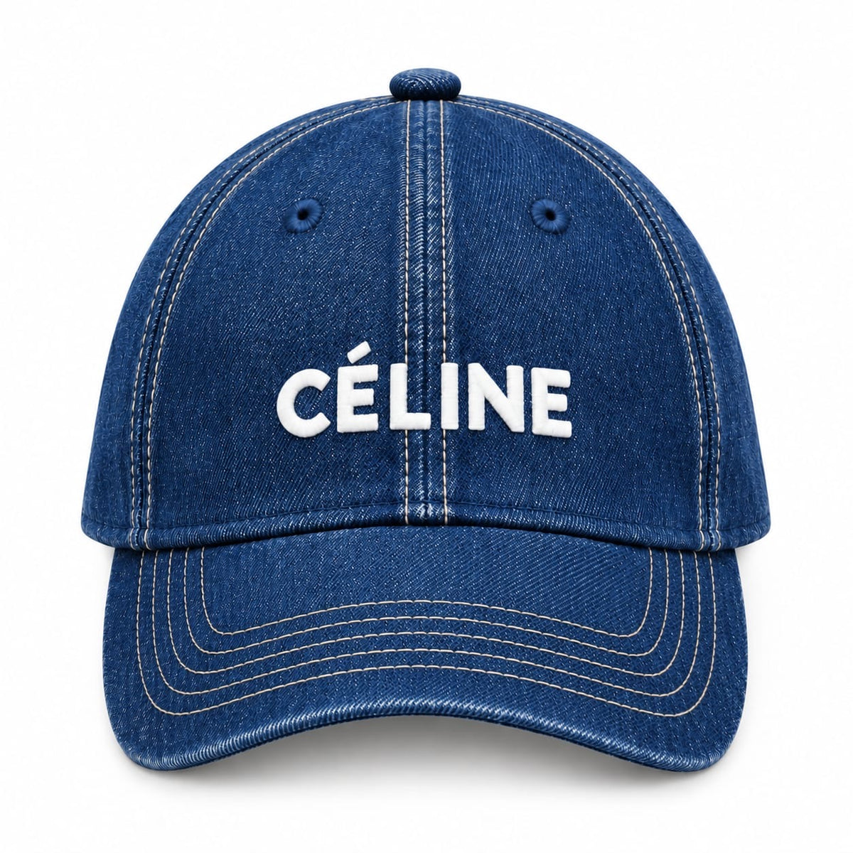Celine Denim Logo Cap