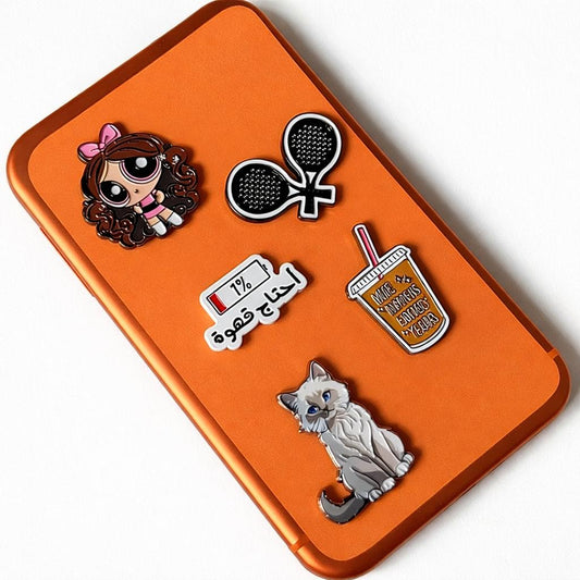 Metal Phone Charm Sticker Pack 
of 5 Bundle 23