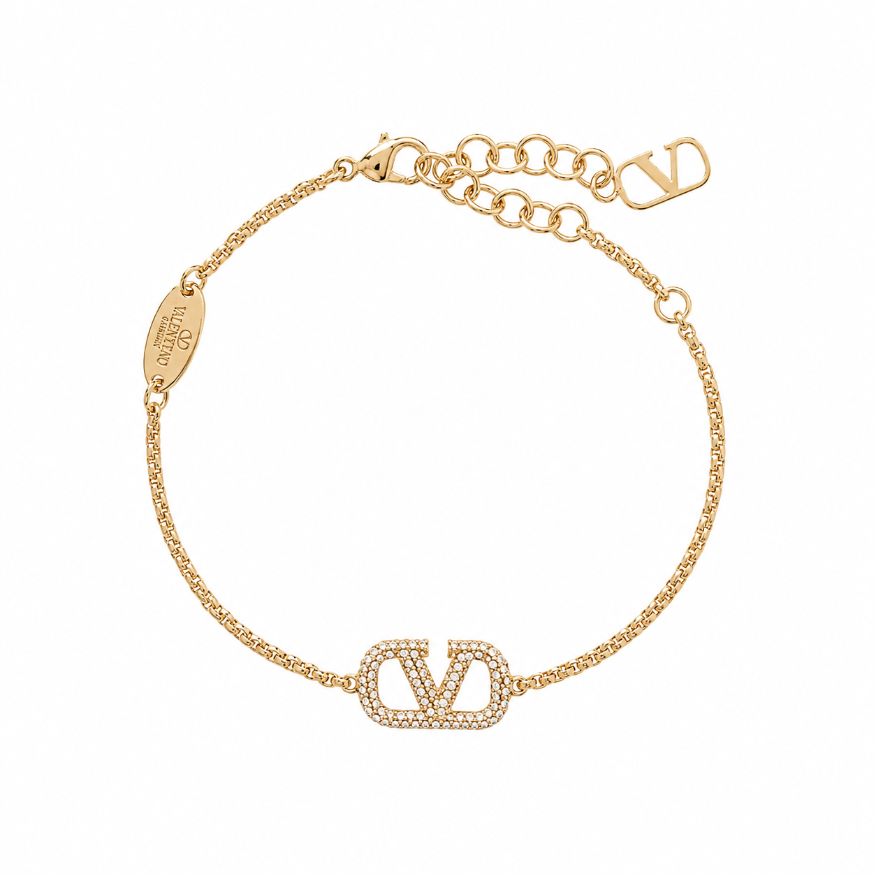 VALENTINO GARAVANI VLOGO gold-tone
Swarovski crystal bracelet