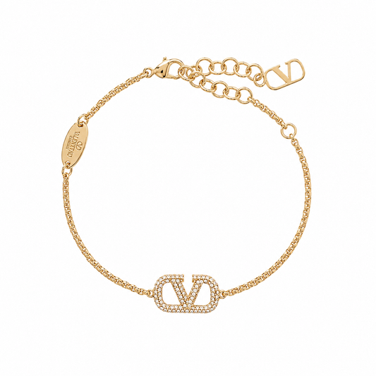 VALENTINO GARAVANI VLOGO gold-tone
Swarovski crystal bracelet