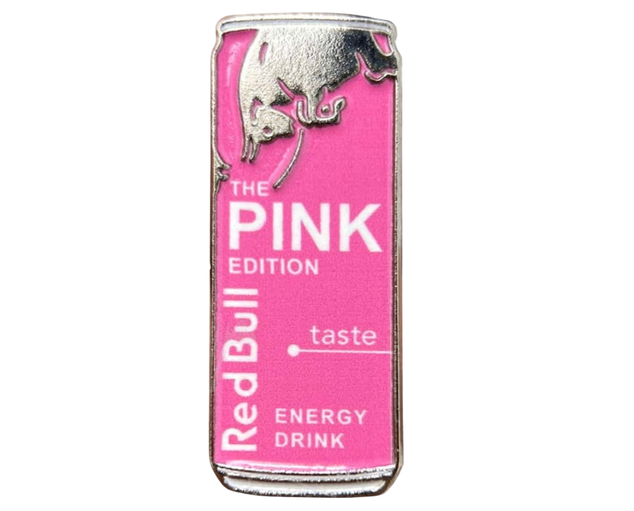 Red Bull Pink Edition Can – 30×12mm Metal Phone Sticker