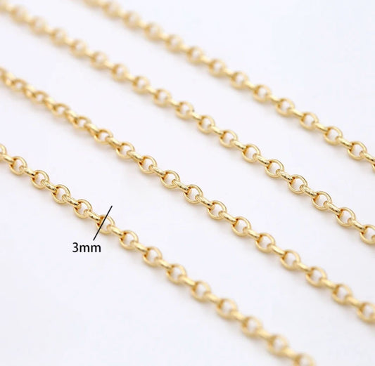 gold cascade chain