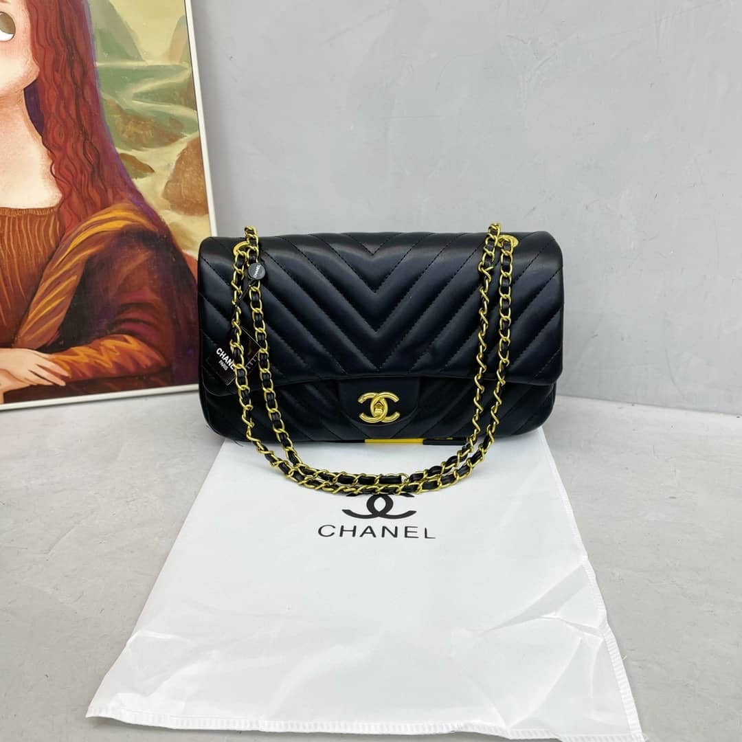 Black Chanel Shoulder (In Stock)