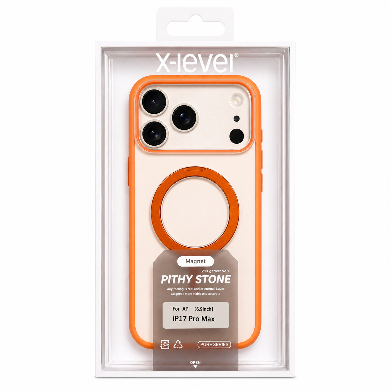 iPhone Case X-Level MagSafe Stone Edition (iPhone 17 pro max)