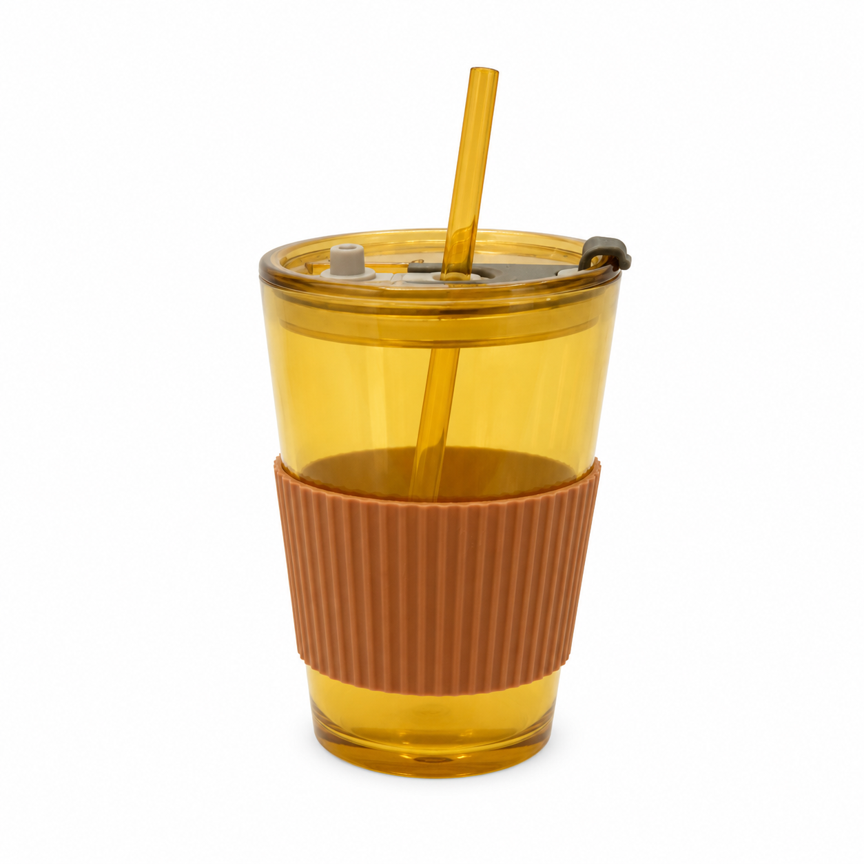 Amber coffee Cup Glass