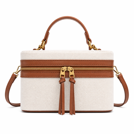 Zara Canva brown square box  (own manufactured) (immediate delivery)