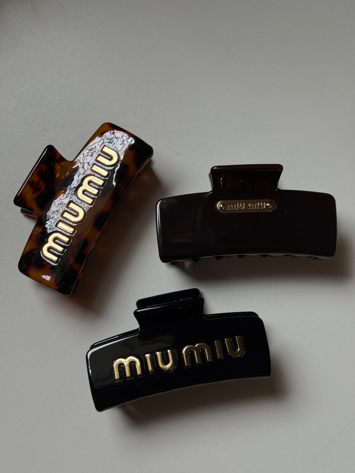 Miu Miu Signature Hair Claw Clips