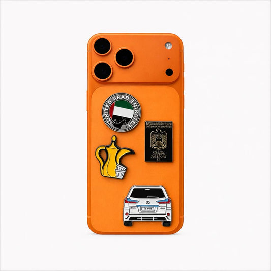 Metal Phone Charm Sticker Pack 
of 4 Bundle 16