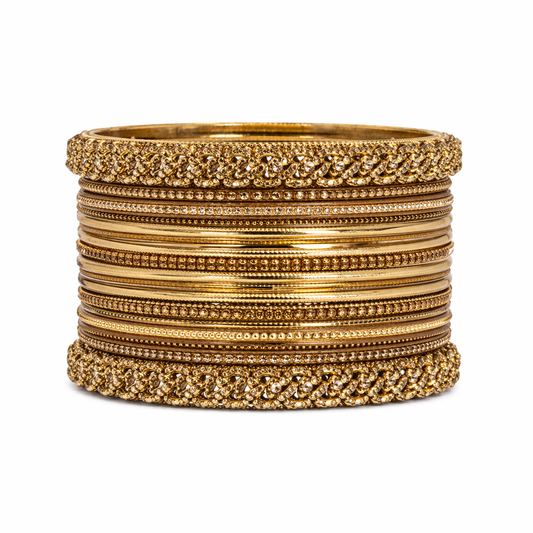 Royal Antique Gold Bangle Set