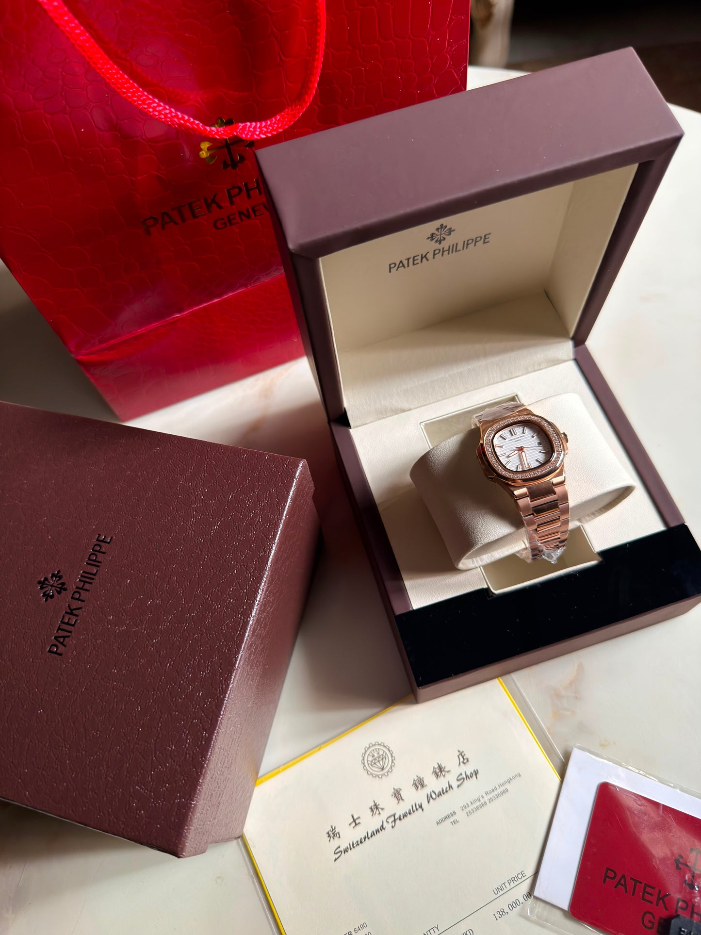 Patek Philippe Nautilus Rose Gold -Lux&Co (With Box & Proper Packaging)
