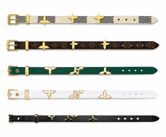 Louis Vuitton Monogram Leather Bracelet