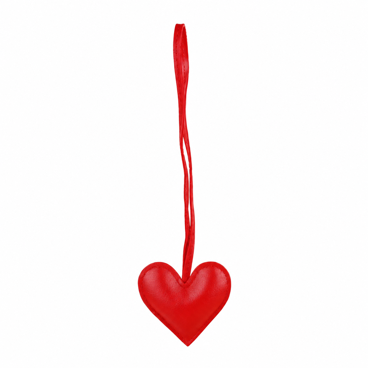 Heart Leather Bag Charm