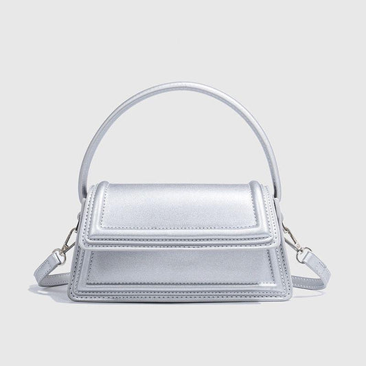 Silver mini city bag (own manufactured) (immediate delivery)