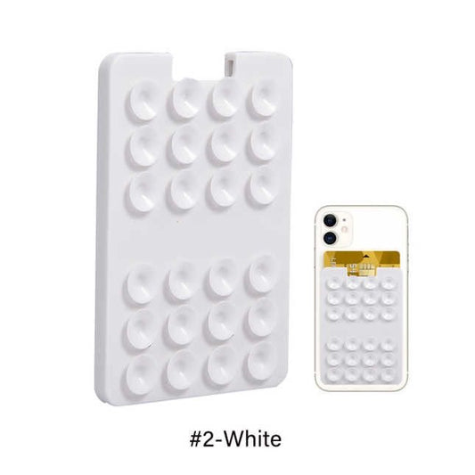 White Suction card holder