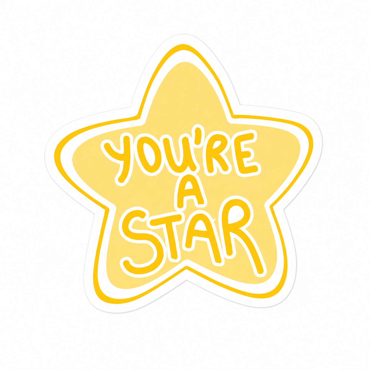 You’re A Star Metal Phone Charm Sticker