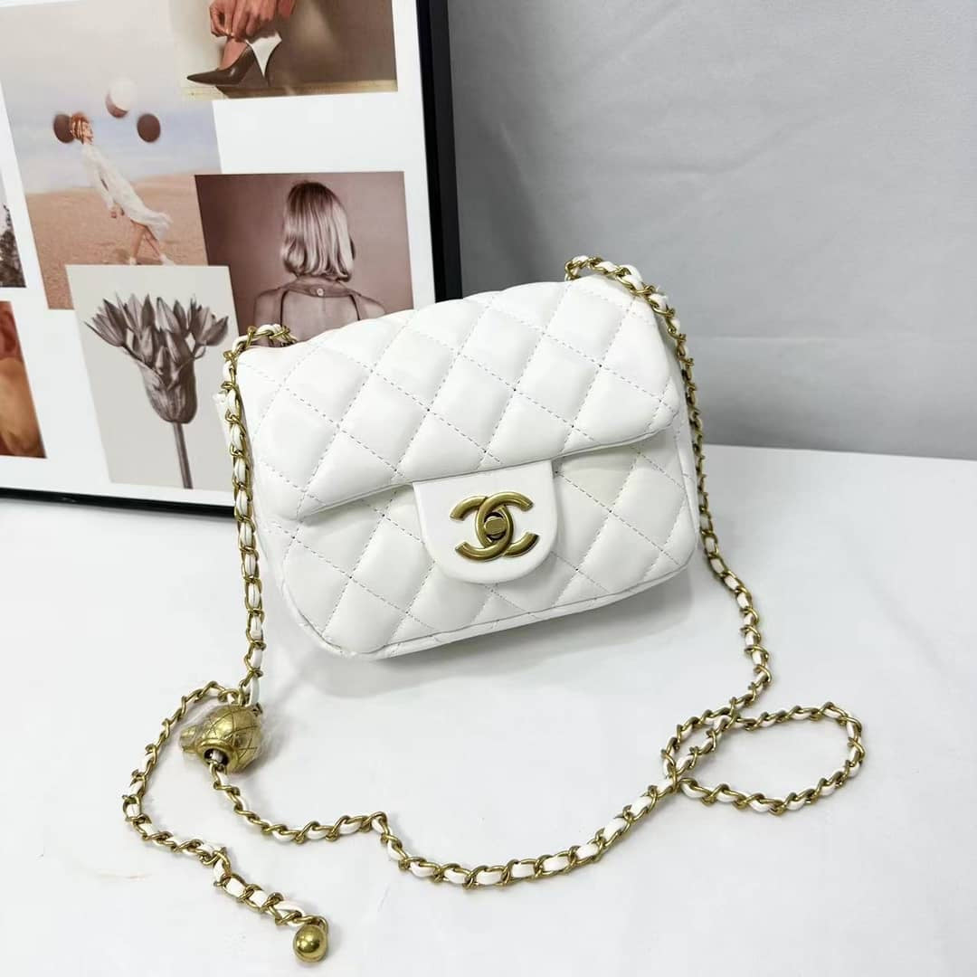 Mini White Chanel (In Stock)