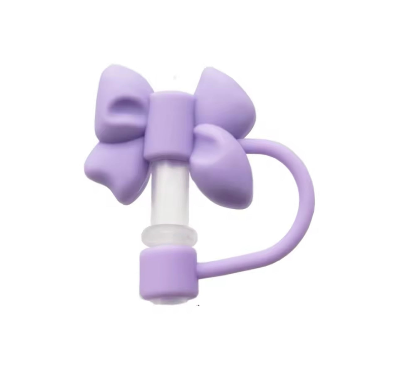 Lavender Bow straw cover