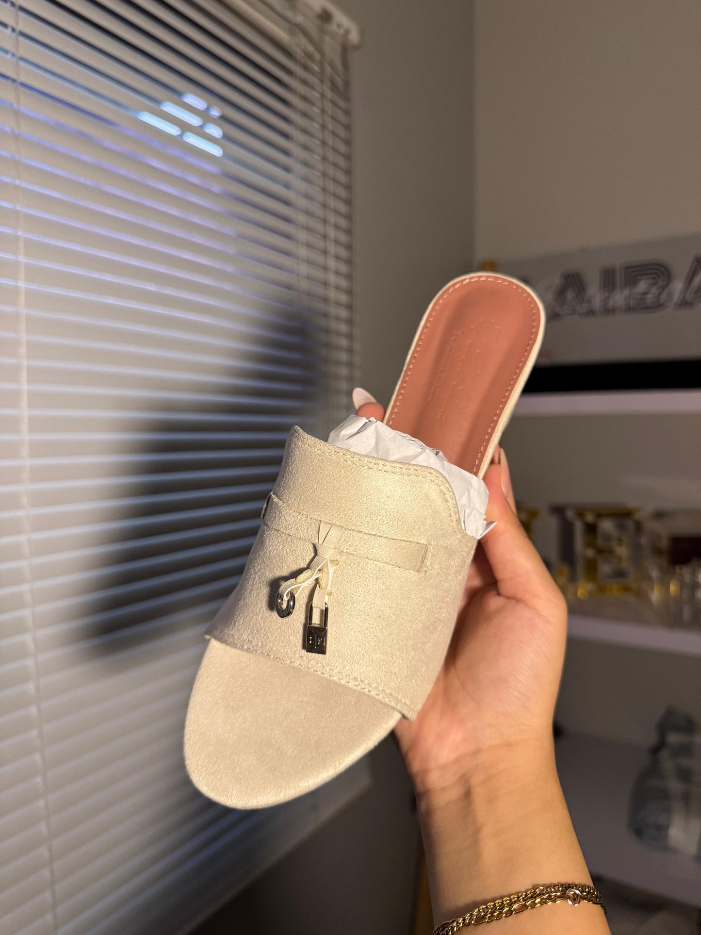 Loro Piana Cream Heels(With Proper Packaging)
