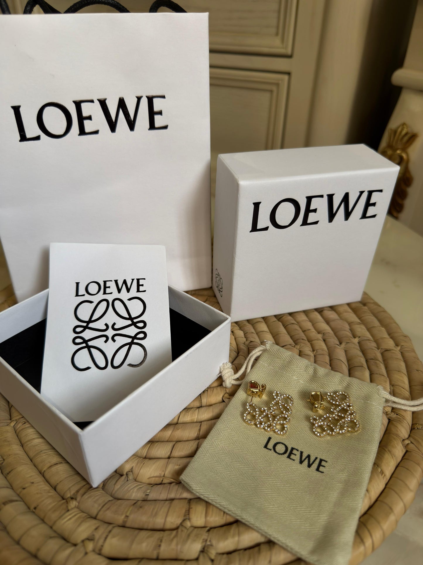 Loewe Earrings(with box & proper packaging)