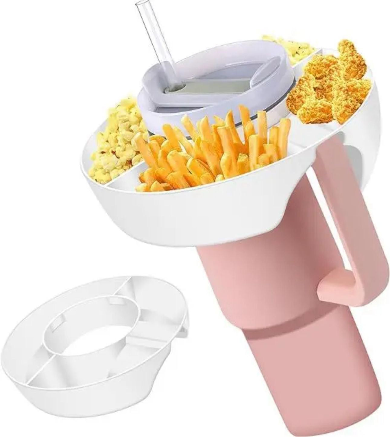 Plastic snack platter cup tumblr 40oz