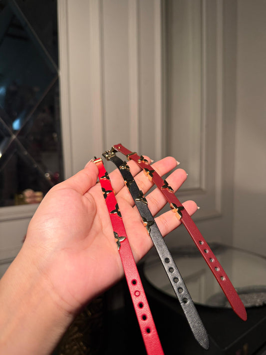 Louis Vuitton Monogram Leather Bracelet