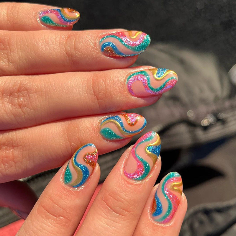 Rainbow nails n11