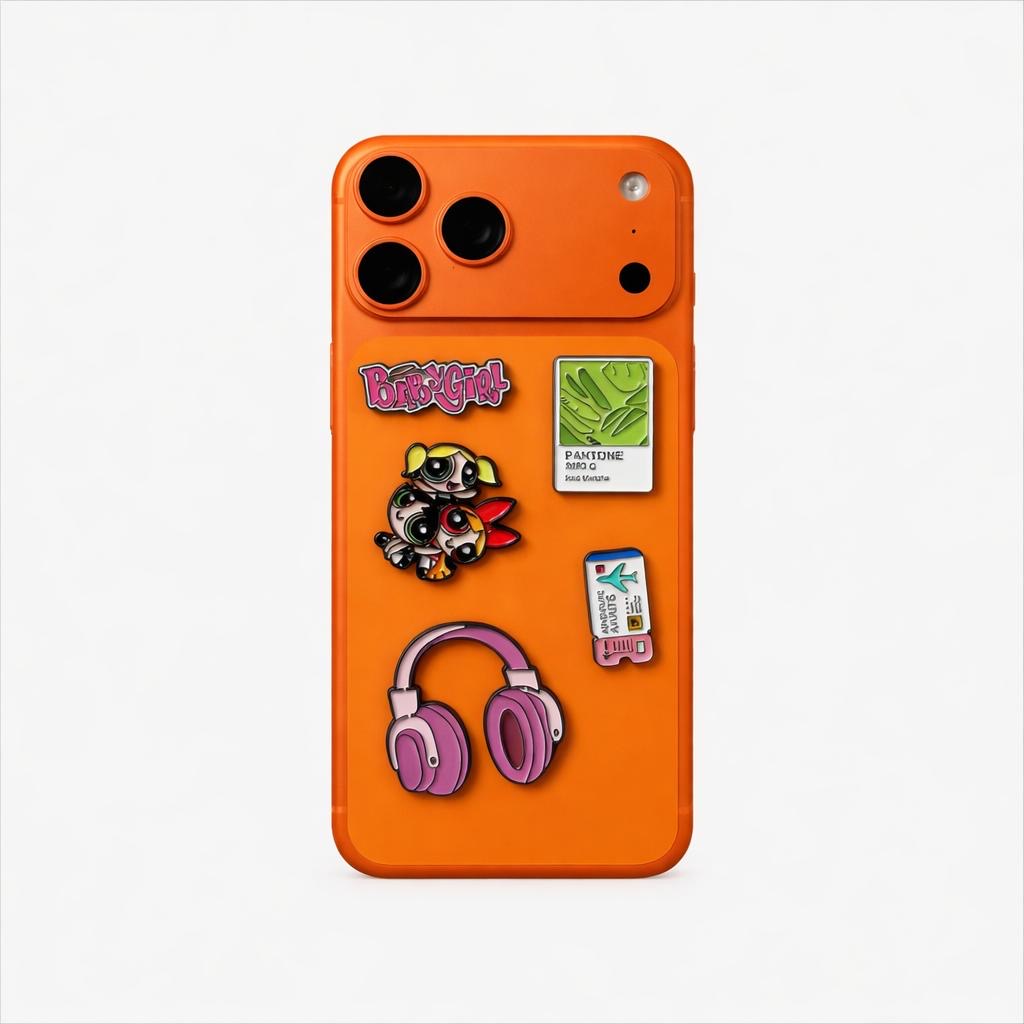 Metal Phone Charm Sticker Pack 
of 5 Bundle 5
