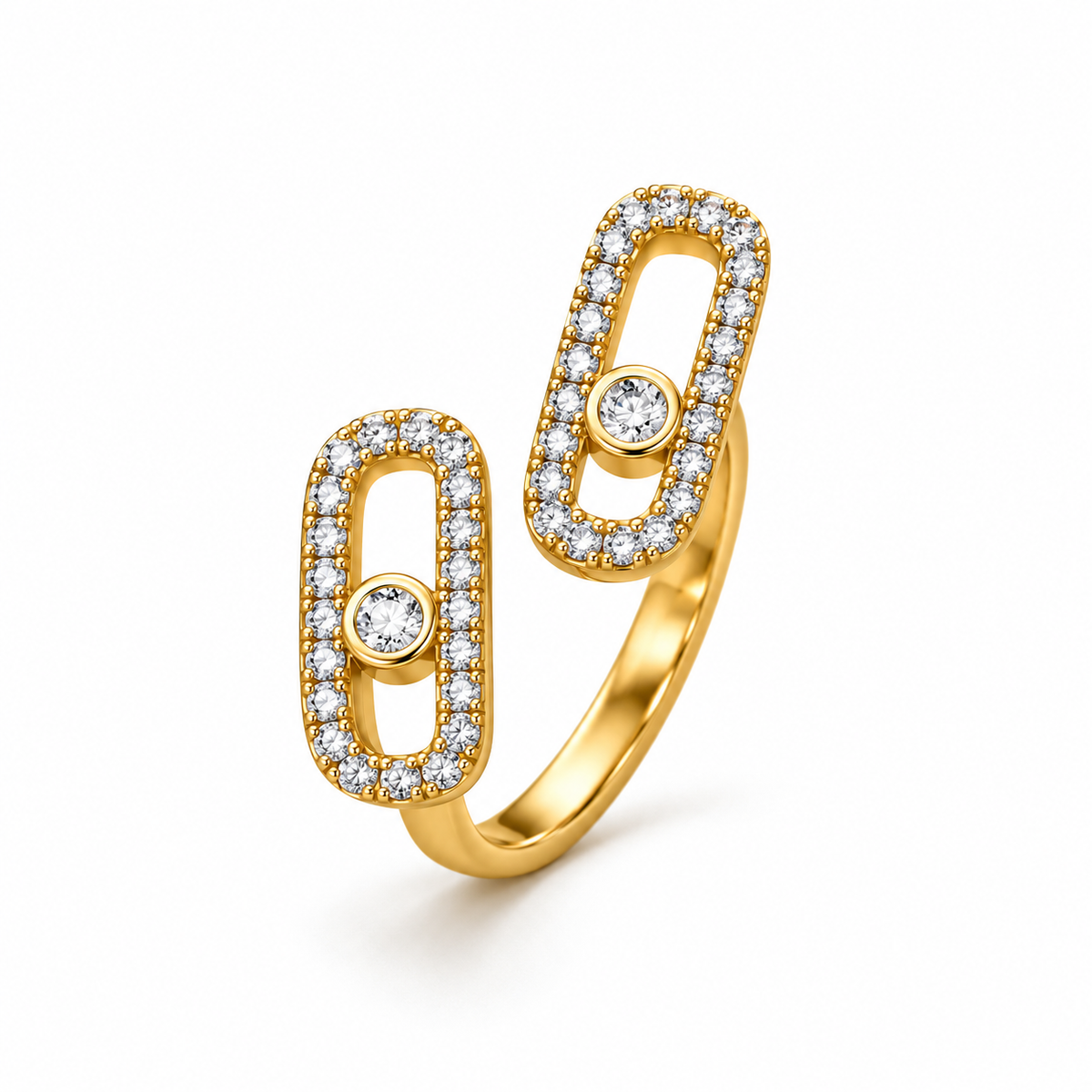 Luxe Adornments Collection adjustable table ring (Laibaessentials packaging)