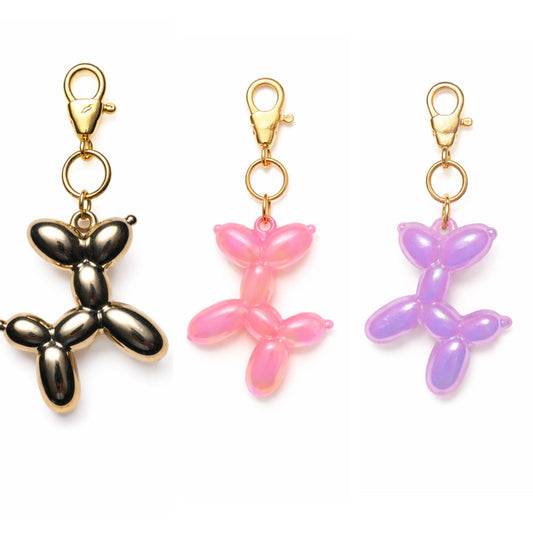 Balloon Dog keychain charm