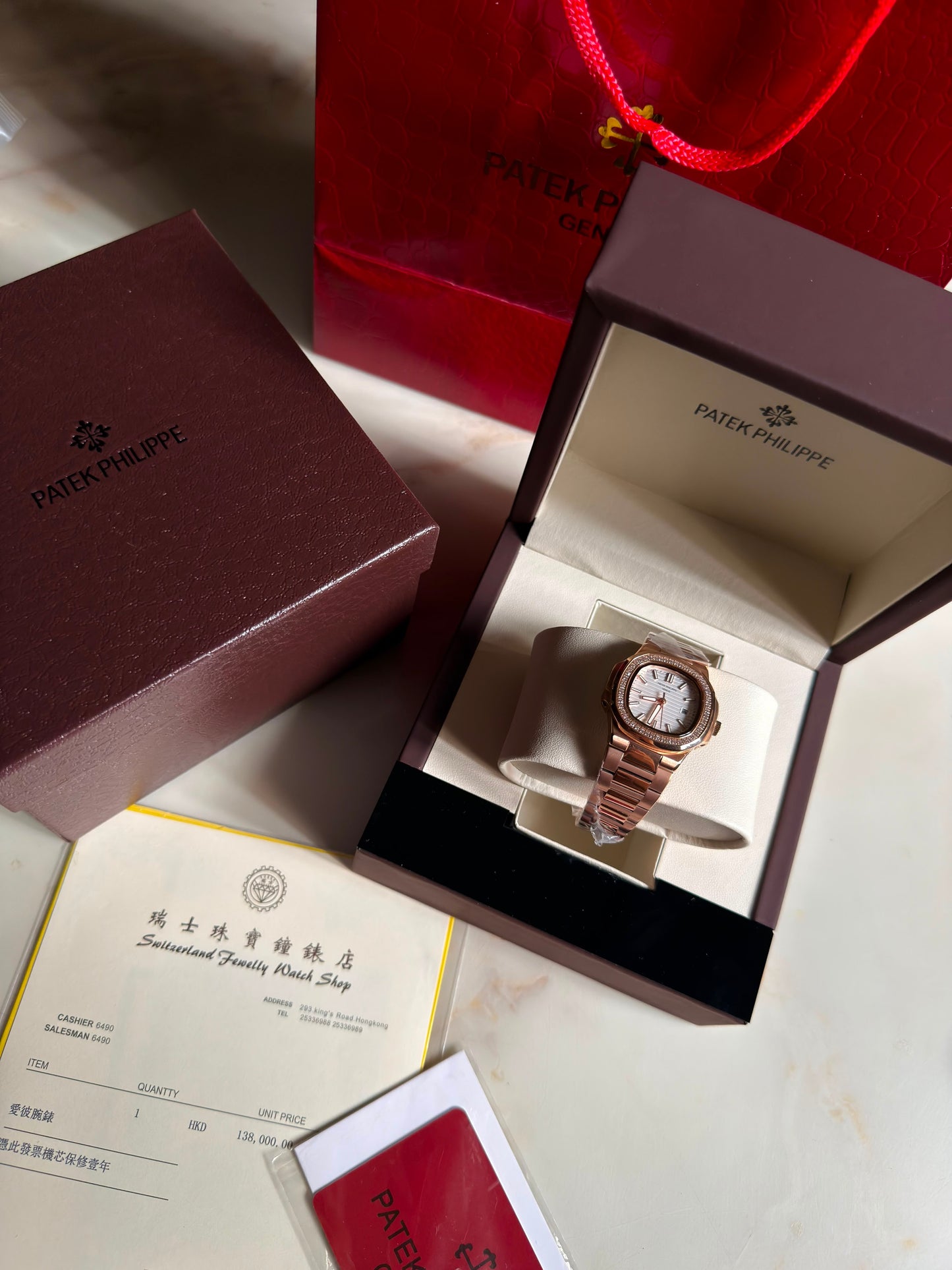 Patek Philippe Nautilus Rose Gold -Lux&Co (With Box & Proper Packaging)