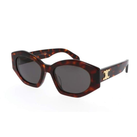 Celine Leopard angular glasses