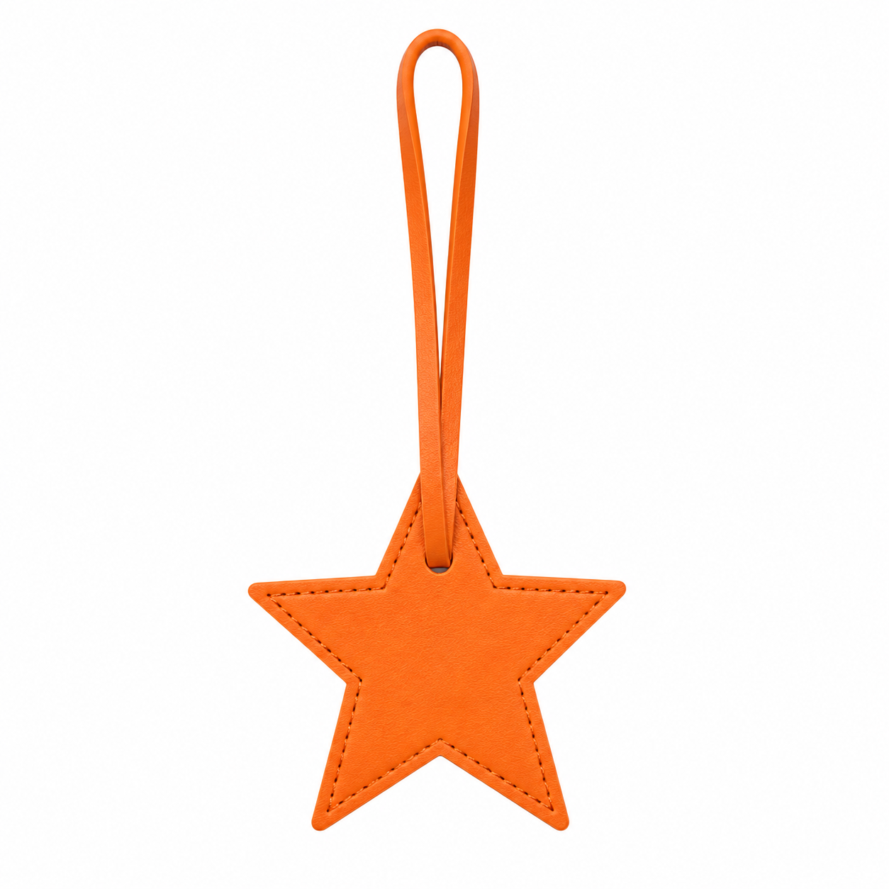 Star Leather Bag Charm