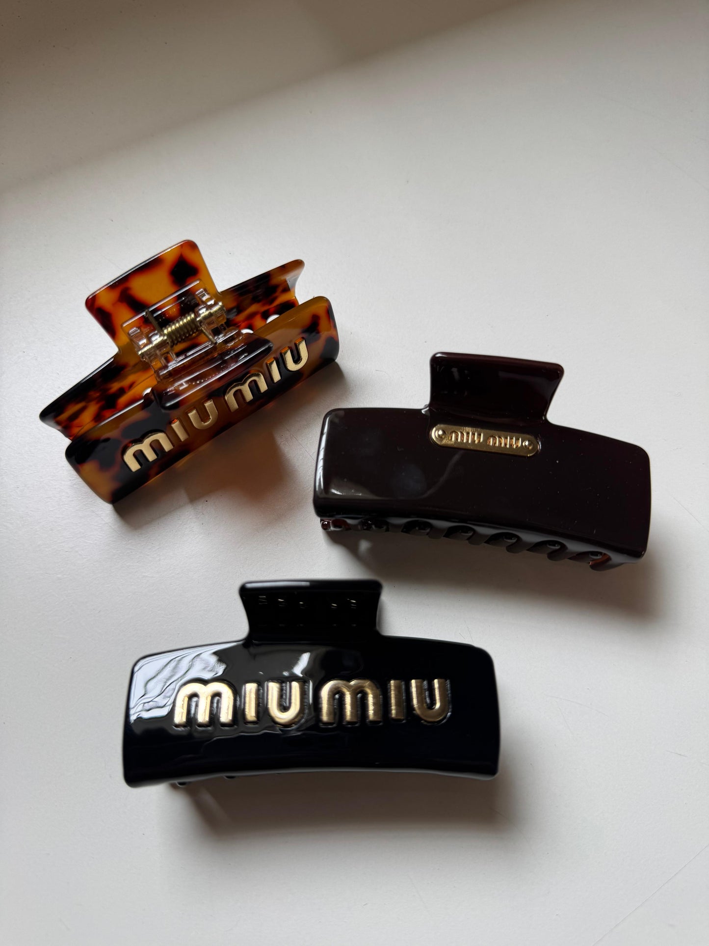 Miu Miu Signature Hair Claw Clips