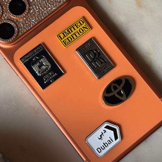 Metal Phone Charm Sticker Pack 
of 5 Bundle 25