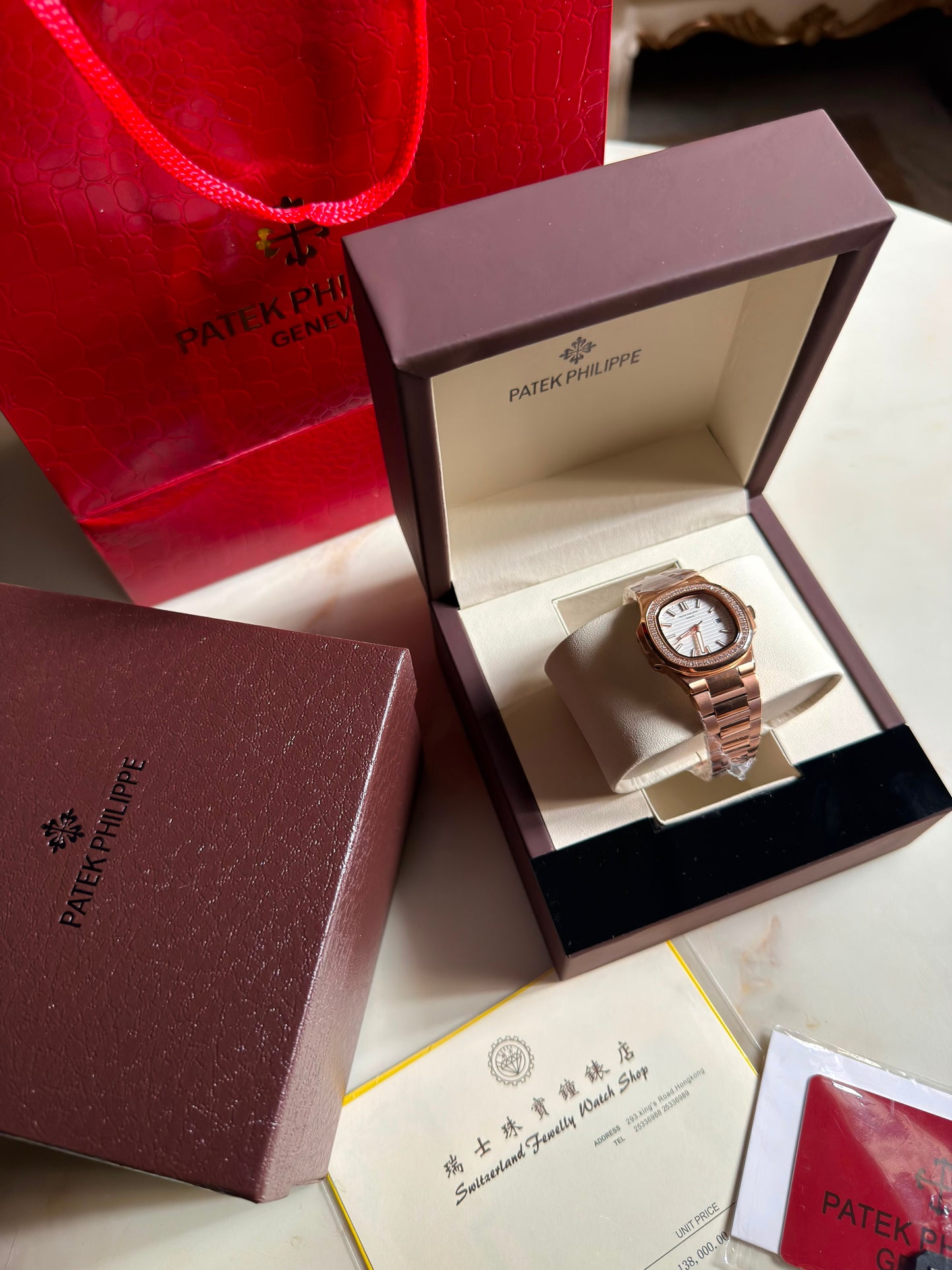 Patek Philippe Nautilus Rose Gold -Lux&Co (With Box & Proper Packaging)