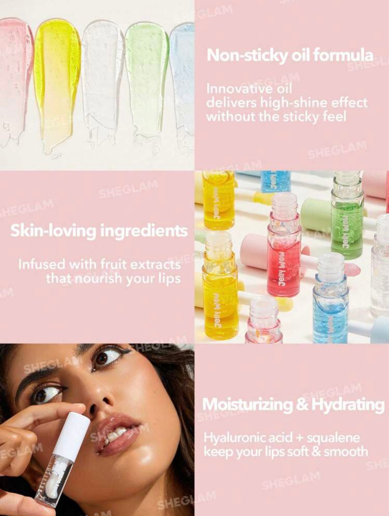 SHEGLAM Jelly Wow Hydrating Lip Oil