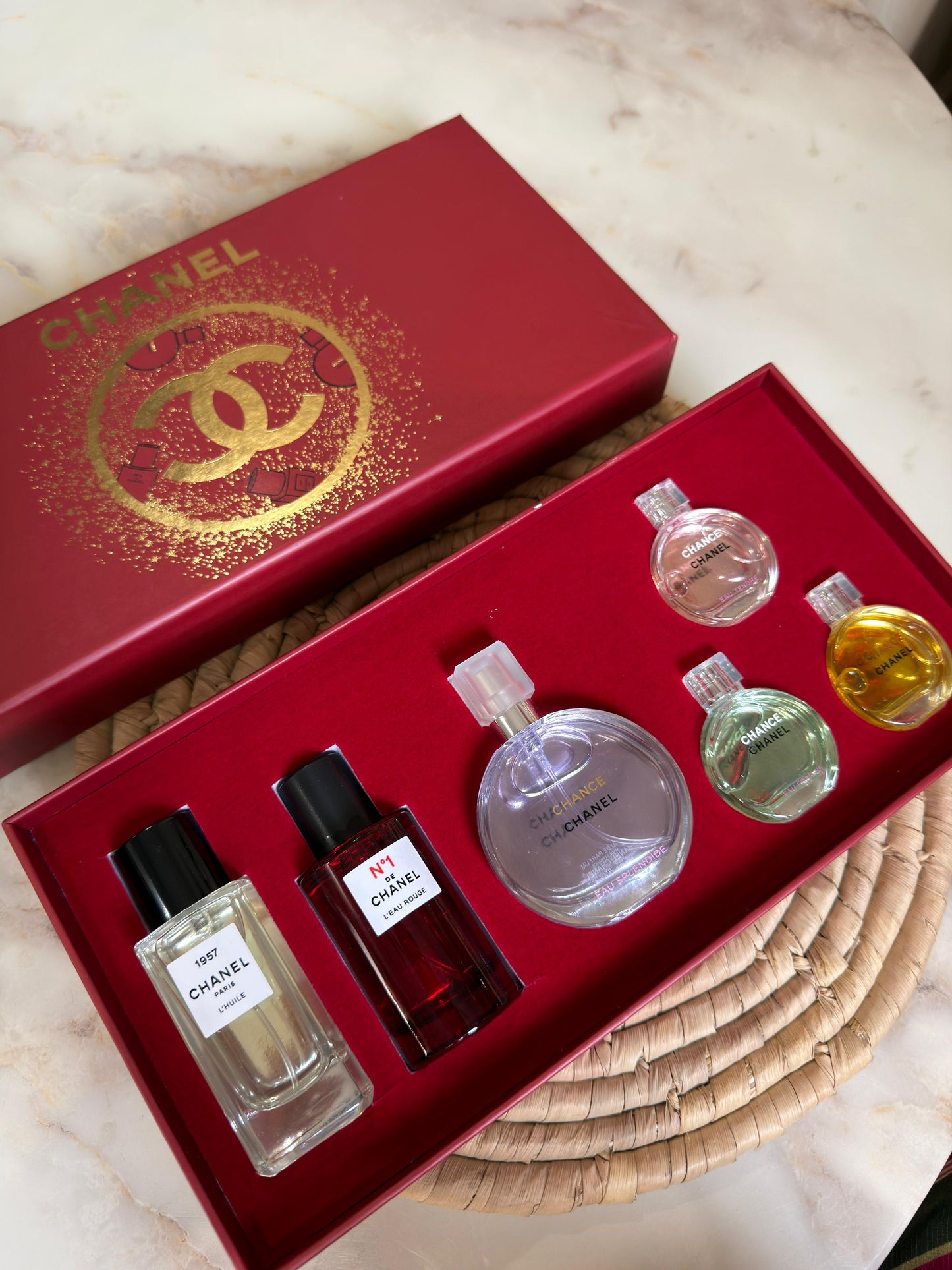 Chanel Mini Perfume Gift Set Box – 30ml & 7.5ml Collection