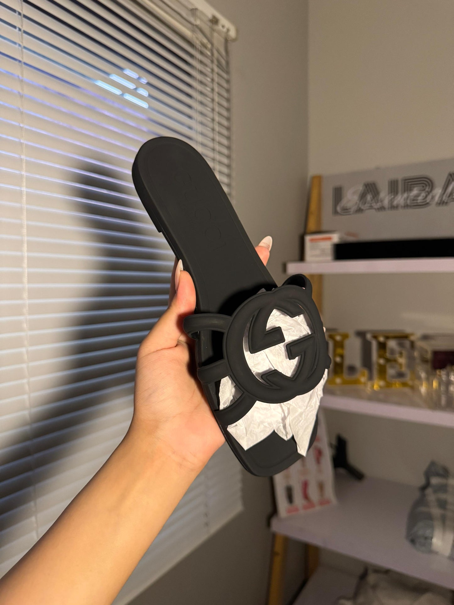 Gucci Double G Black Basic Flats(With Box & Proper Packaging)